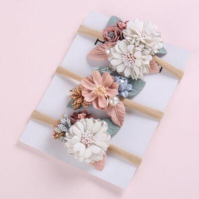 Pearl flower headwear baby headbands hair accessories婴发带