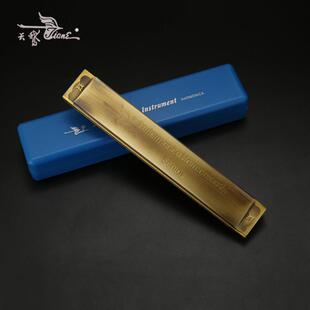 天鹅24孔古铜色复音C调口琴成人儿童初学者演奏乐器直销