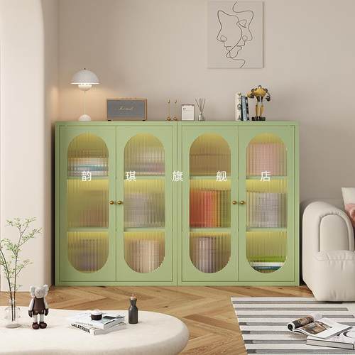 书架置架客厅家用玻璃门儿童物488带储柜收纳物柜