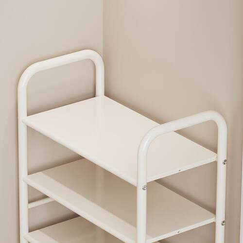 Wholesale Cream-colored Iron Shoe Rack, Multi-layer Space-sa