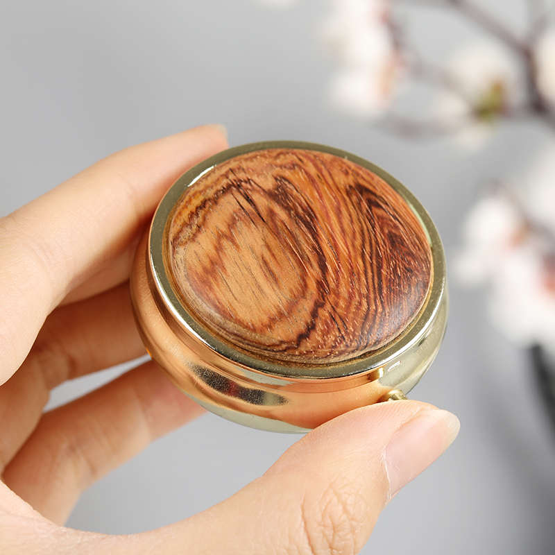 海南黄花梨（降香黄檀）小收纳盒乳牙盒随身便携药盒红木戒指盒子