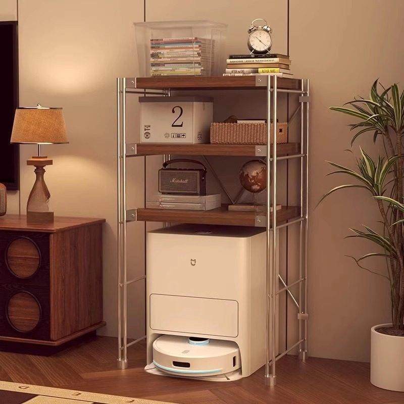 扫地机器人置物架日式置物架落地多层收纳架下空式阳台储物架书架,住宅家具,搁板/置物架/家用陈列架,淘宝优惠券,粉丝福利购,淘宝优惠卷