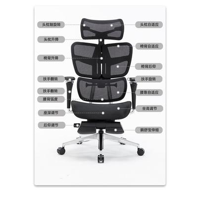 正品椅体工学椅三区悬浮护腰椅子屋电脑椅家用舒铭适久坐老板椅人