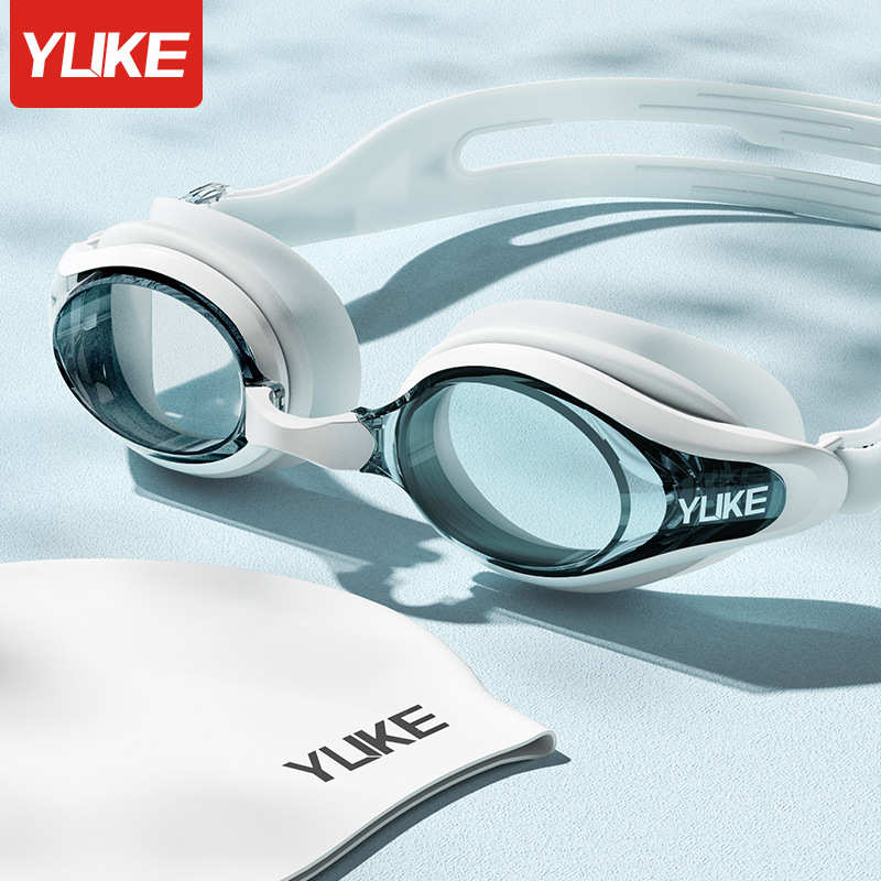 Myopia swimming goggles with prescription成人带度数游泳眼镜