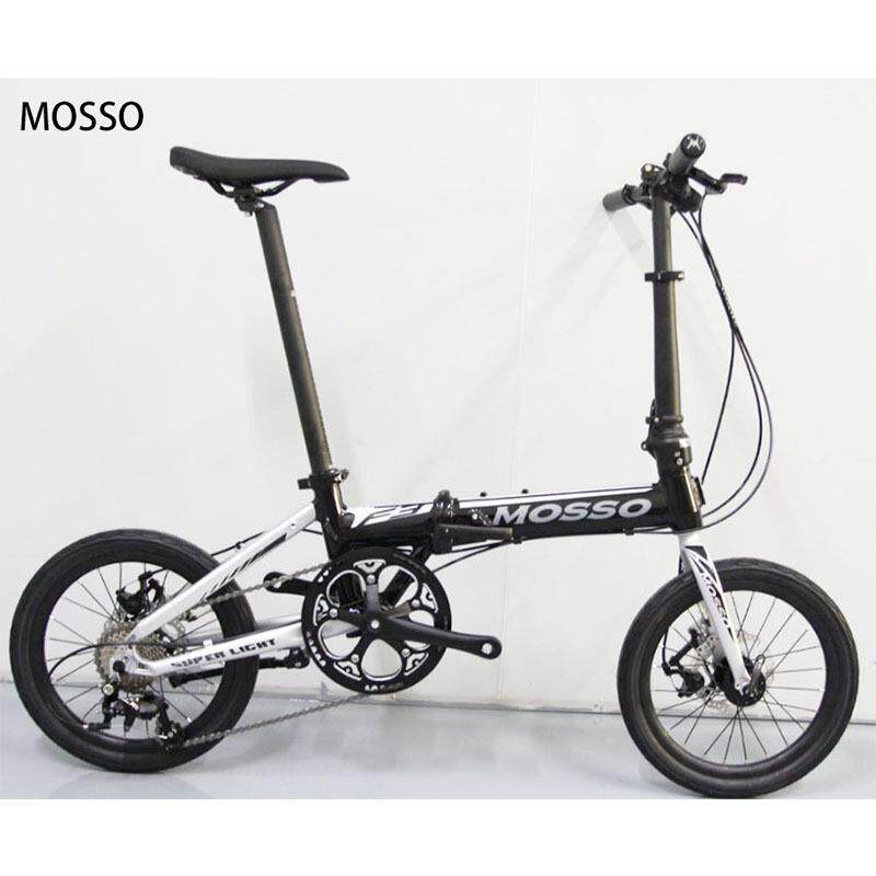 MOSSO F3折叠自行车铬钼钢9速碟刹折叠车风行16寸349代步代驾专用