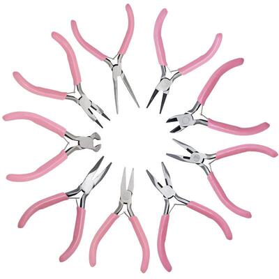 DIY Pink Needle Nose Pliers Jewelry Pliers, Multi-functional