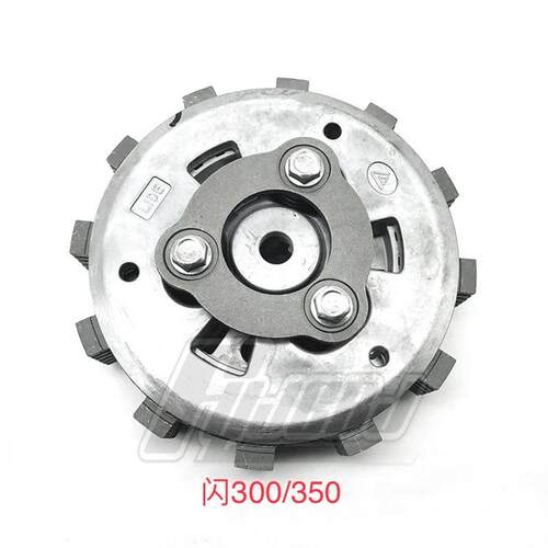 供应钱江摩托闪300 QJ300滑动离合器GV300大小鼓总成离合器63齿