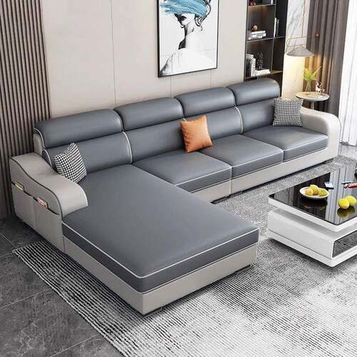 科技布沙发简约大小户型出租房折叠L型新款客厅组合布艺沙发两用