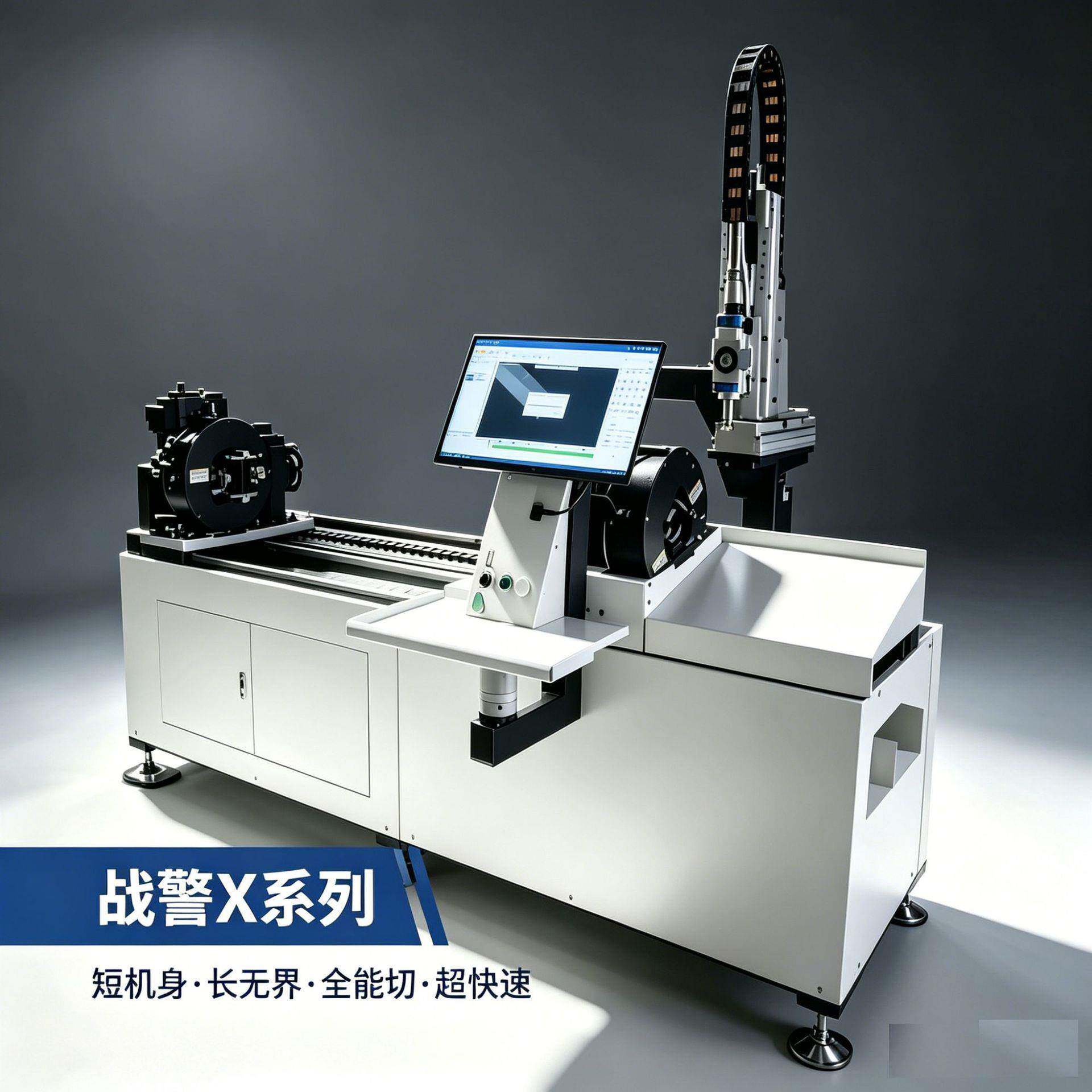 短机身X12Y激光切管机极简防护窗不锈钢碳钢管切割机器