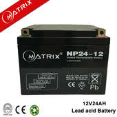 EPS电源 12V24AH铅酸免维护直流屏UPS MATRIX蓄电池NP24