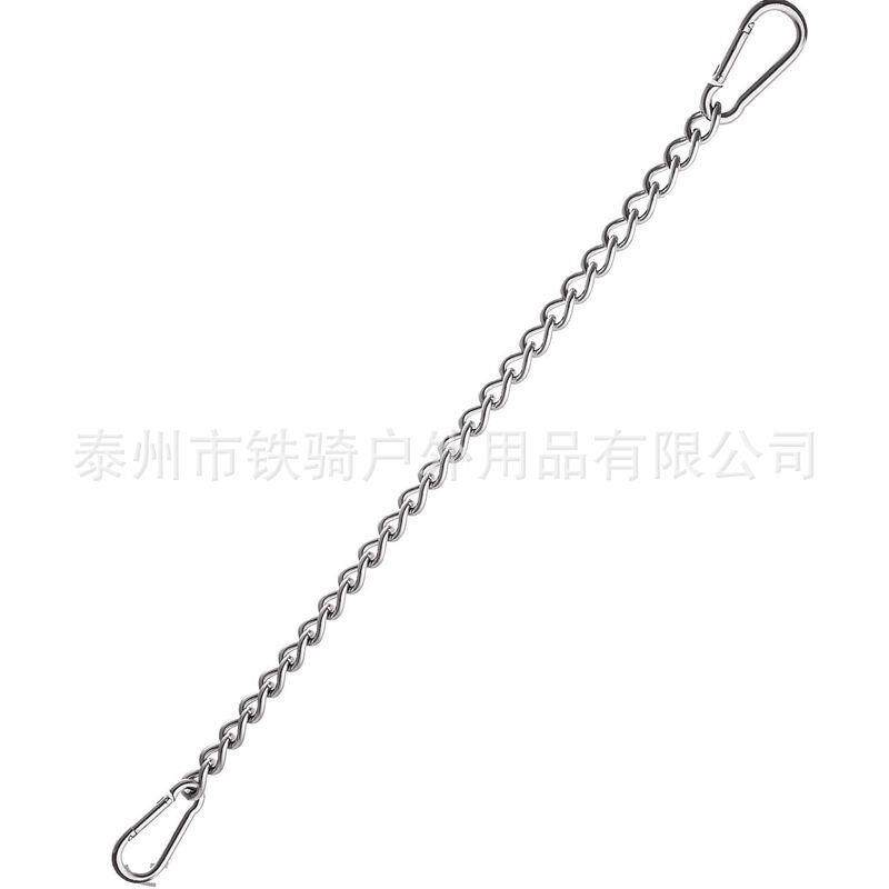 不锈钢吊椅沙袋链条配件 儿童秋千延长链条 黑色吊床吊椅连接链条