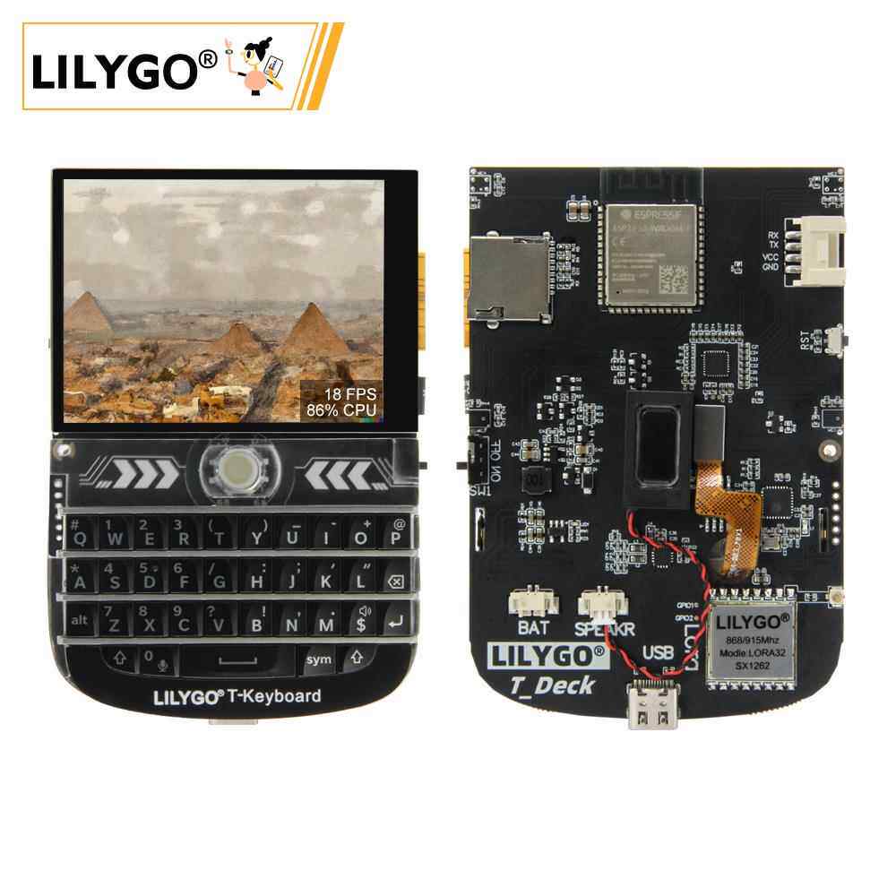 LILYGO? T-Deck ESP32-S3 LoRa模块2.8英寸触摸屏WiFi蓝牙开发板