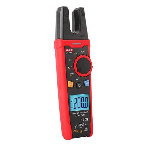 优利德UT256A真有效值数字叉形表精度U型电流表200A交流钳形表