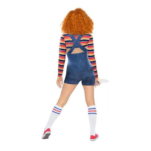 Women 2 Pcs Halloween Costumes Scary Nightmare Killer Doll W