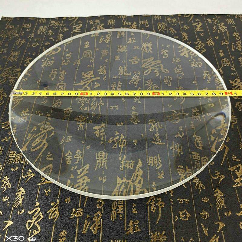 30厘米超大放大镜玻璃材质高清镜片单凸扩大镜室外取火实验放大镜