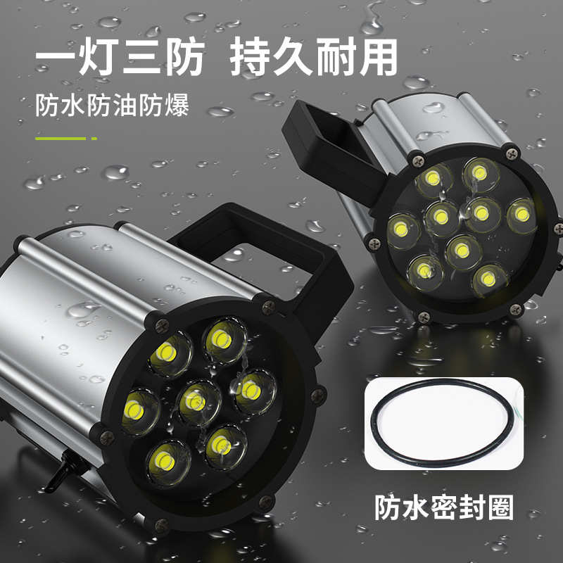 LED数控机床24V工作灯铝合金支架弹簧机火花机床220V工业照明台灯