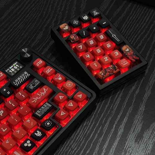 配ROG夜魔EX客制化K21MA金属键盘无线蓝牙CNC三模PAD数字机械键盘