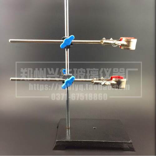 实验室用铁架台方座层析柱支架铁架台（全套） 滴定台支架高62cm