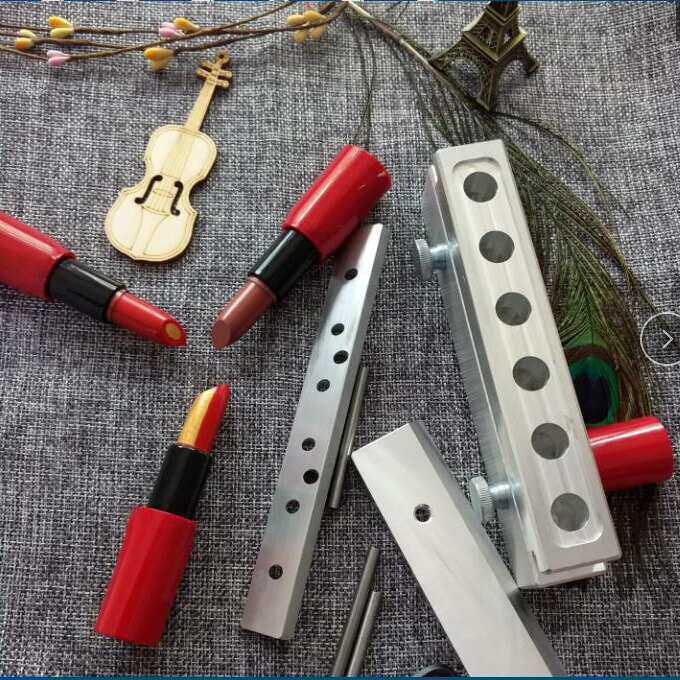 自制孔口红做手工24612全套唇膏.1mm模具diy双色鸟嘴夹心铝制