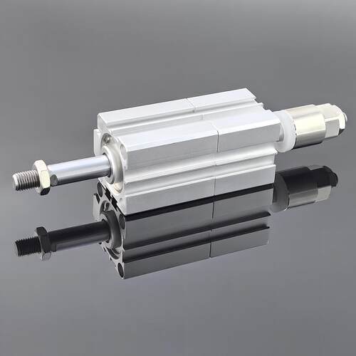 超薄型气缸SDATJ20X40X63X100X25X50S双行程多位置可调节非标定制