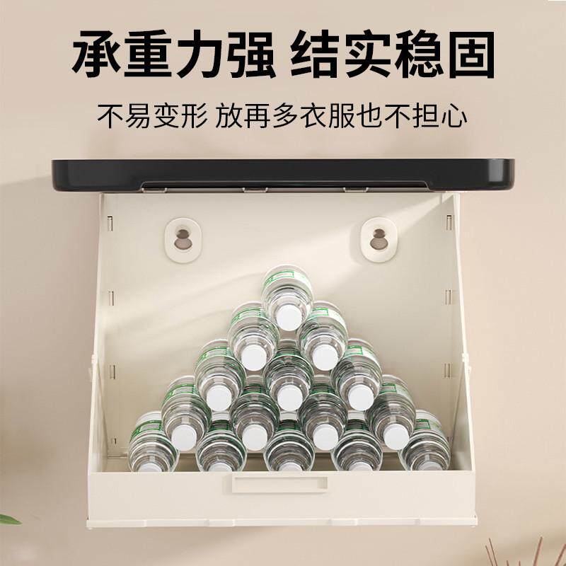 壁画收纳箱浴室卫生间洗澡放衣服防水免打孔折叠储物柜置物架,收纳整理,整理架/置物架/收纳架,淘宝优惠券,粉丝福利购,淘宝优惠卷
