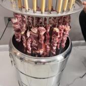 新式 无烟烧烤炉家用焖烤不锈钢烤鸭炉烤串桶子架羊肉户外木炭圆形