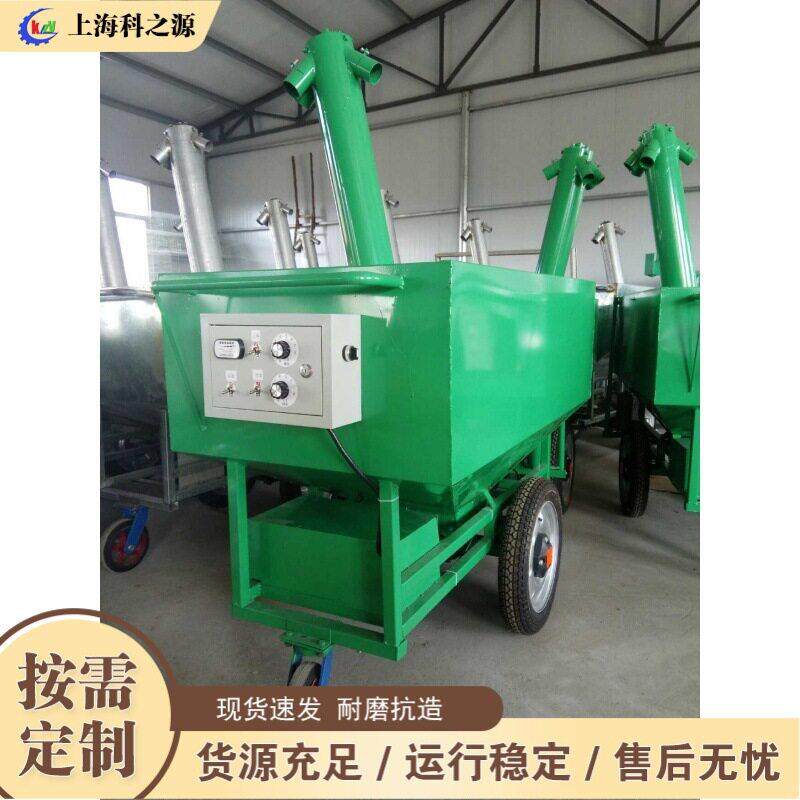 电动自动喂料机 养鸡场手推喂料车 鸡饲料上料机喂料均匀