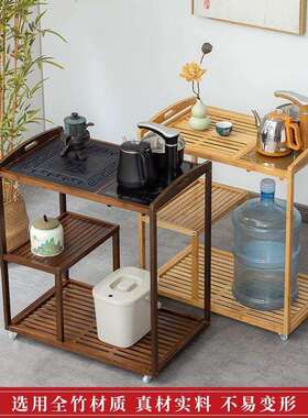 移动桌小型家用阳台茶BDY具全套装小茶烧水茶壶一台体式茶桌夫简