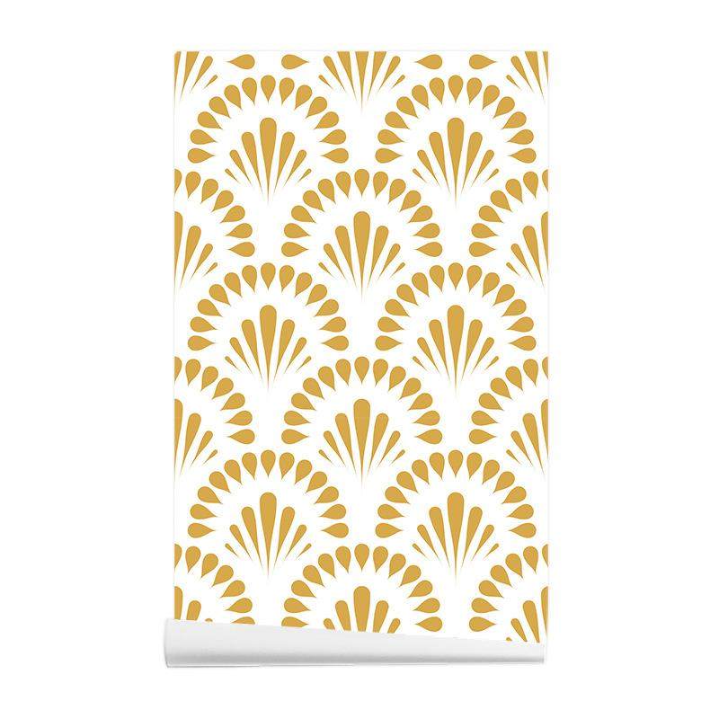 10米加厚墙纸自粘创意几何图案厨房壁纸PVC防水防潮家具翻新贴纸