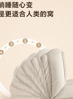 人类窝懒人沙狗阳发可躺可WXL睡榻榻米叠单人沙折发台休闲懒人窝