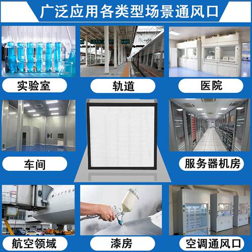 厂家直销高效空气过滤袋无隔板过滤器H14高能空气除尘过滤网FFU