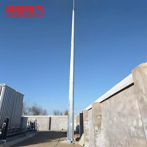 单管避雷针25米独立避雷针塔四柱避雷塔单管钢桩避雷塔厂家供应