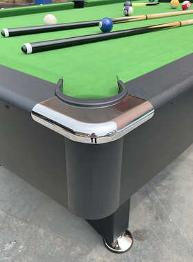 尺台球桌经典8table室内折叠型家用 合成人1桌球pool2黑色 新款台