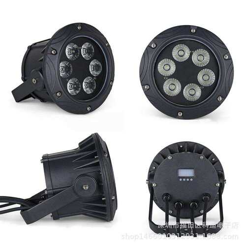 跨境LED防水帕灯 6颗全彩帕灯DMX512户外婚庆演出染色Par灯舞台灯