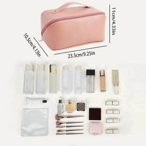 PU leather large capacity wash bagPU皮革大容量洗漱包