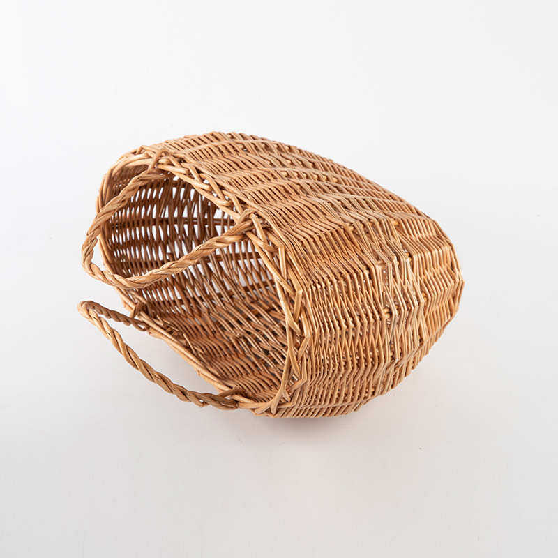 北欧风编织收纳筐厨房姜蒜收纳篮柳藤编买菜手提篮复古壁挂蓝,收纳整理,其他收纳篮,淘宝优惠券,粉丝福利购,淘宝优惠卷