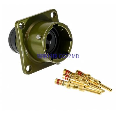 圆形连接器MS3112E20-41S41芯,母座MIL-DTL-26482冷压接线卡口