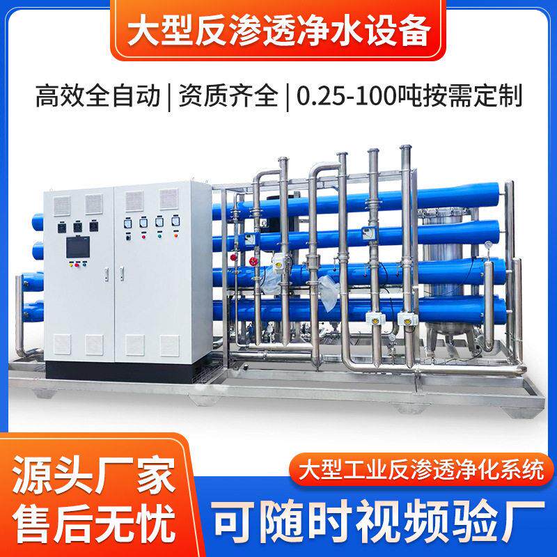 30吨大型工业水处理反渗透设备RO商用净水器去离子直饮水超纯水机