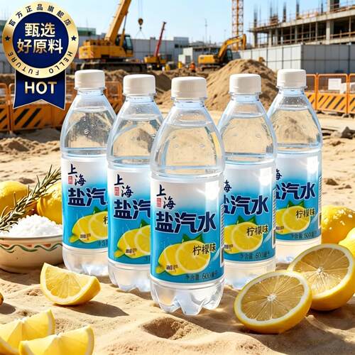 【央妈严选】老上海盐汽水风味柠檬味整箱夏季防暑降温官方旗舰店