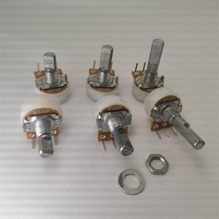 148型单内弯脚电位器B500K，带步进和防尘罩热水器半把手