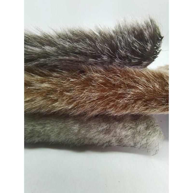 白毛貂毛尖 退水貂绒布退丝绒毛毛防白 丽绒t纱防长短毛 动物