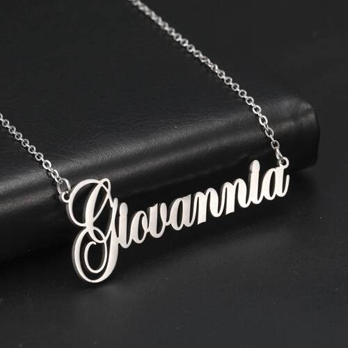 Sipuris Custom Name Necklace Personalized Golden Choker Stai