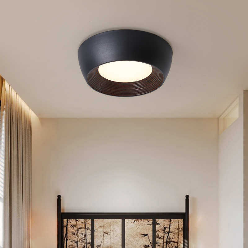 日式护眼吸顶灯卧室侘寂风北欧简约胡桃木纹房间阳台书房灯具8703,家装灯饰光源,智能吸顶灯,淘宝优惠券,粉丝福利购,淘宝优惠卷