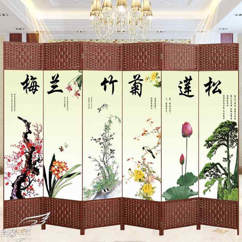 简易屏风A-501户隔墙可折叠门简约现代移断动厅卧室客小型推拉布