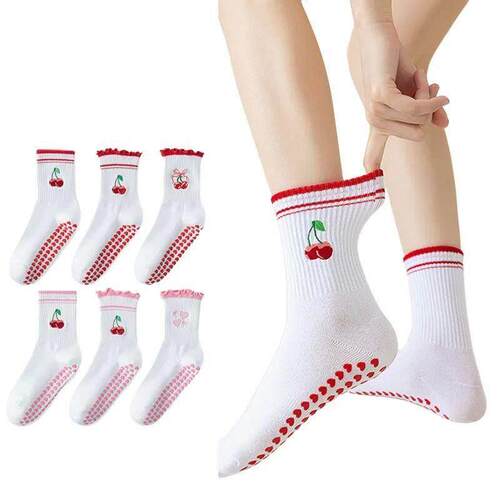 Womens Yoga socks thickened anti slip socks, Pilates indoo
