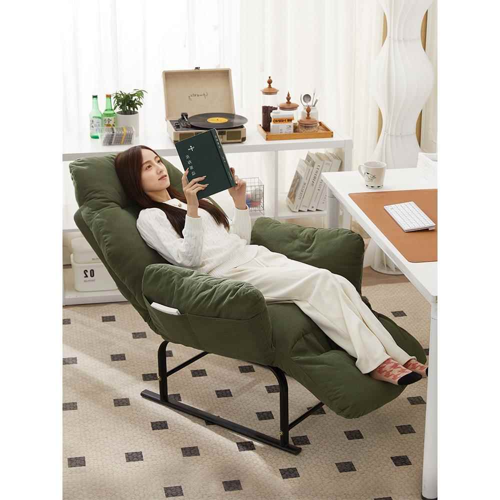 懒人沙发办公室躺椅折叠午休椅子靠背椅家用电脑椅孕妇单人沙发椅