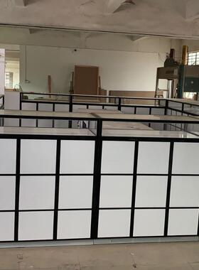 MDF烤漆服装展示柜五金中岛架商场玻璃中岛展示柜商场高级展示柜