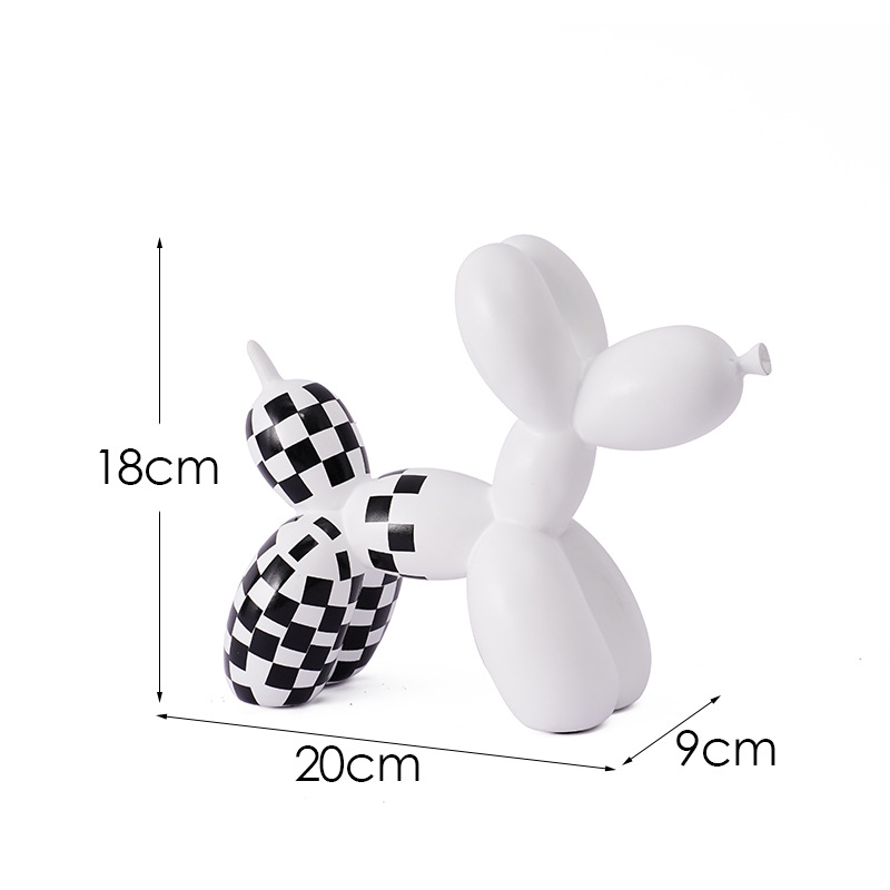 跨格境创RDW3023-意狗新客品黑白子气球摆件家居软装厅玄关饰品树