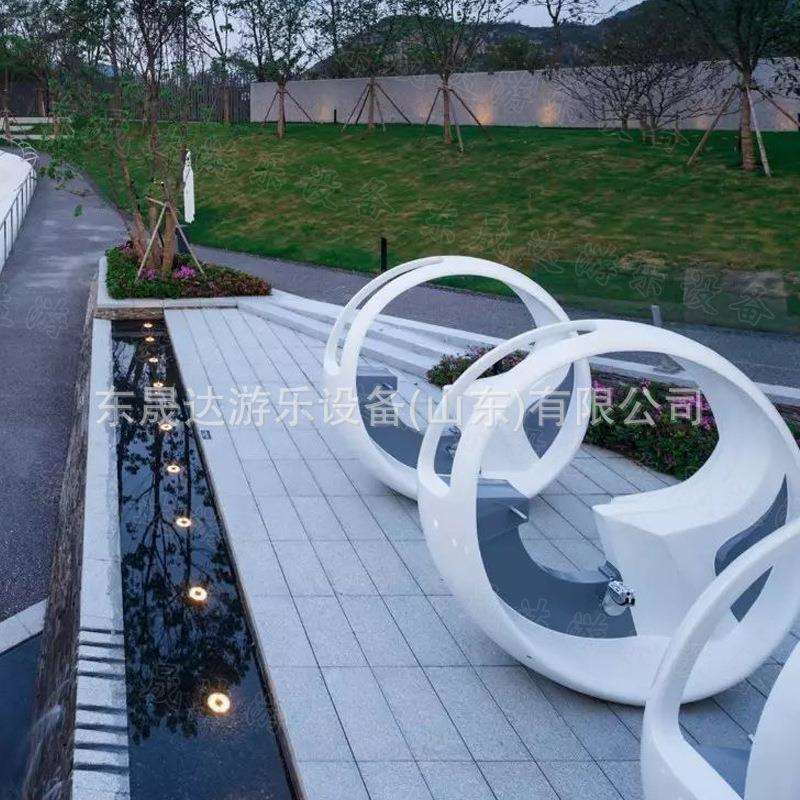 互动脚踏喷泉单车 户外景区景点不锈钢亲子互动景观美陈游乐装置