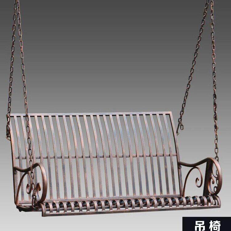 欧式摇椅阳台双人吊篮单独吊椅户外室内瑶瑶椅老人休闲 秋千椅摇